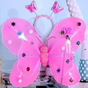 Photo - 3 In1 Enchanted Pink Butterfly Costume Set