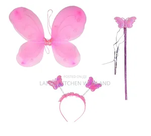 3 In1 Enchanted Pink Butterfly Costume Set