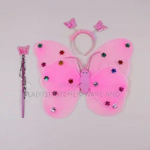 3 In1 Enchanted Pink Butterfly Costume Set