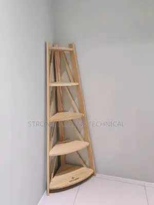 Wooden 5 Layer Multipurpose Corner Shelf.