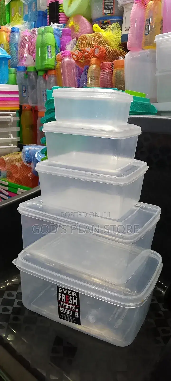 Plastic Storage Containers 5pcs (Ever Fresh )