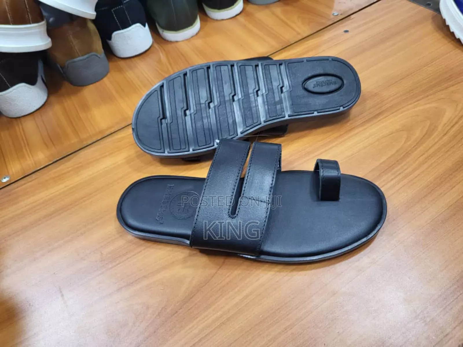 Cleared Leather Trendy Sandals