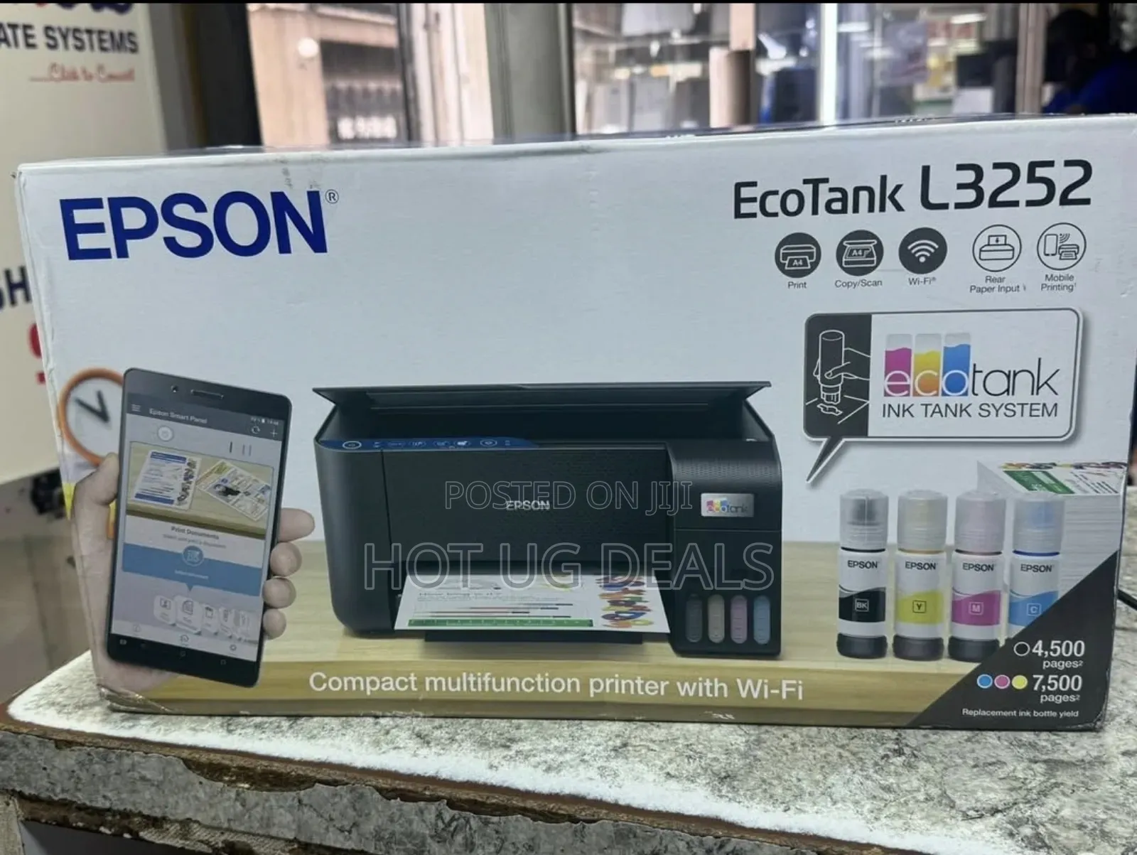 Epson Printers Ecotank L3252 Wi-Fi Ink Tank Printer