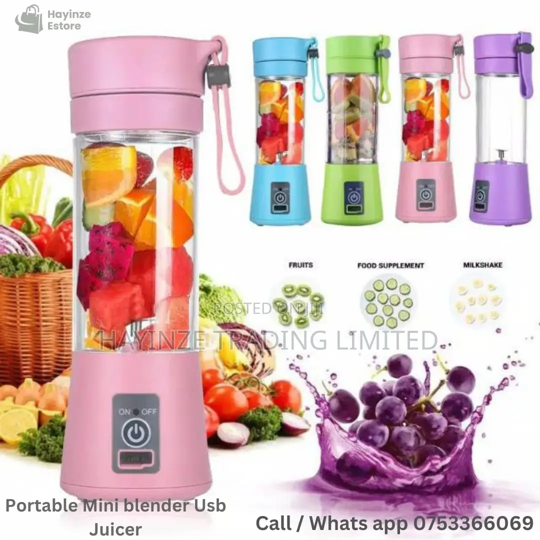 Rechargeable Mini Portable Usb Electric Fruit Blender