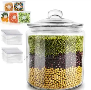 Glass Storage Tins