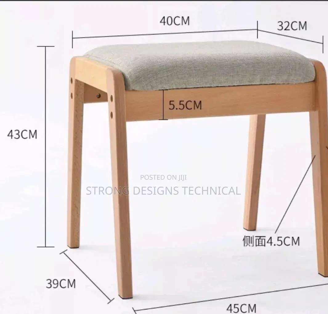 Wooden Stool for Dressers/ Multipurpose