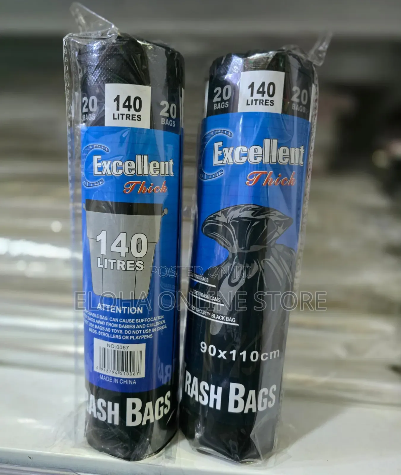 (90*110cm) Excellent Thick Trash Bag 140 Litres