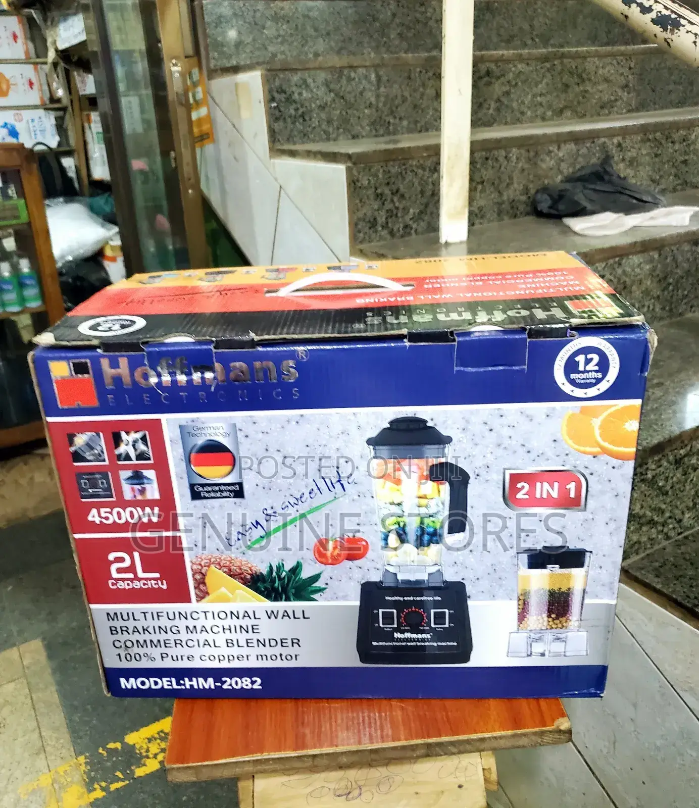 Hoffmans Commercial Blender 2 In1