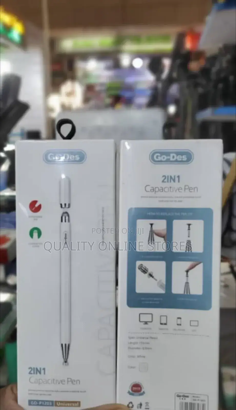 2 in 1 Capacitive Pen