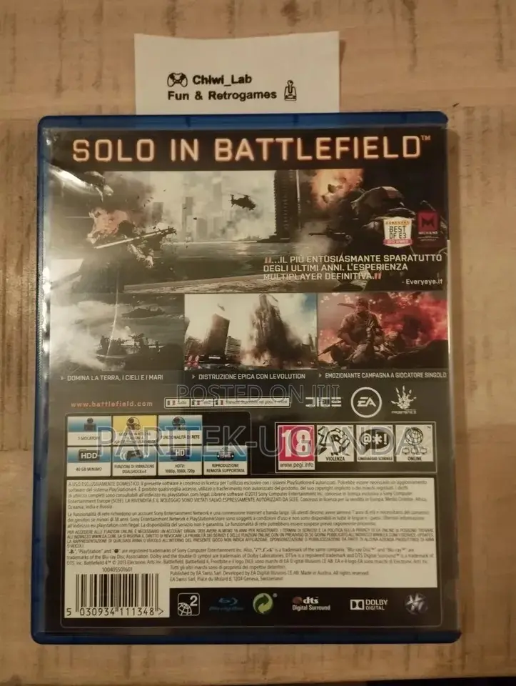 Battlefield 4 Ps4 Pal Ita Ea Videogame Playstation 4