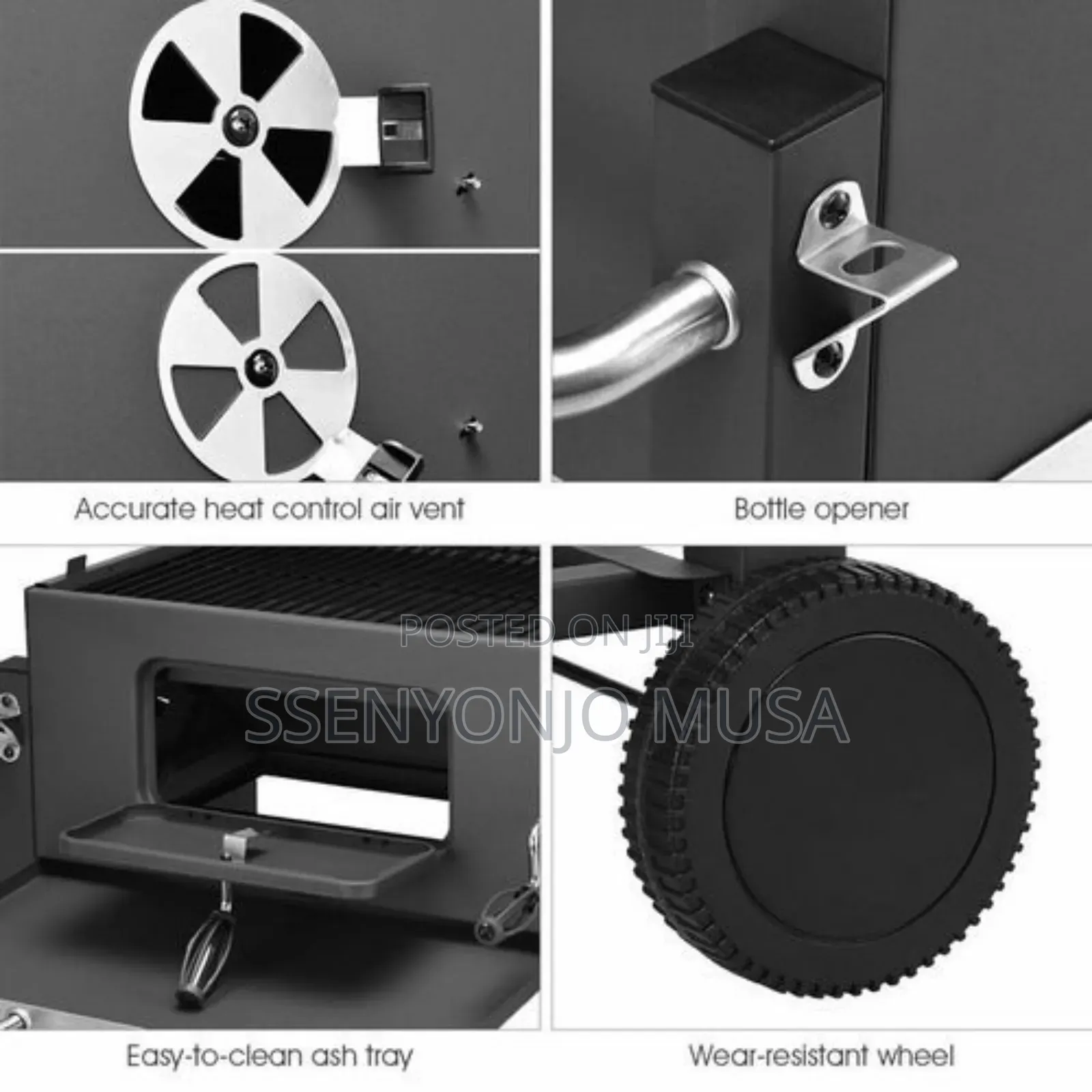 Charcoal Grill Bbq Smoker - Perfect For Picnic, Camping-