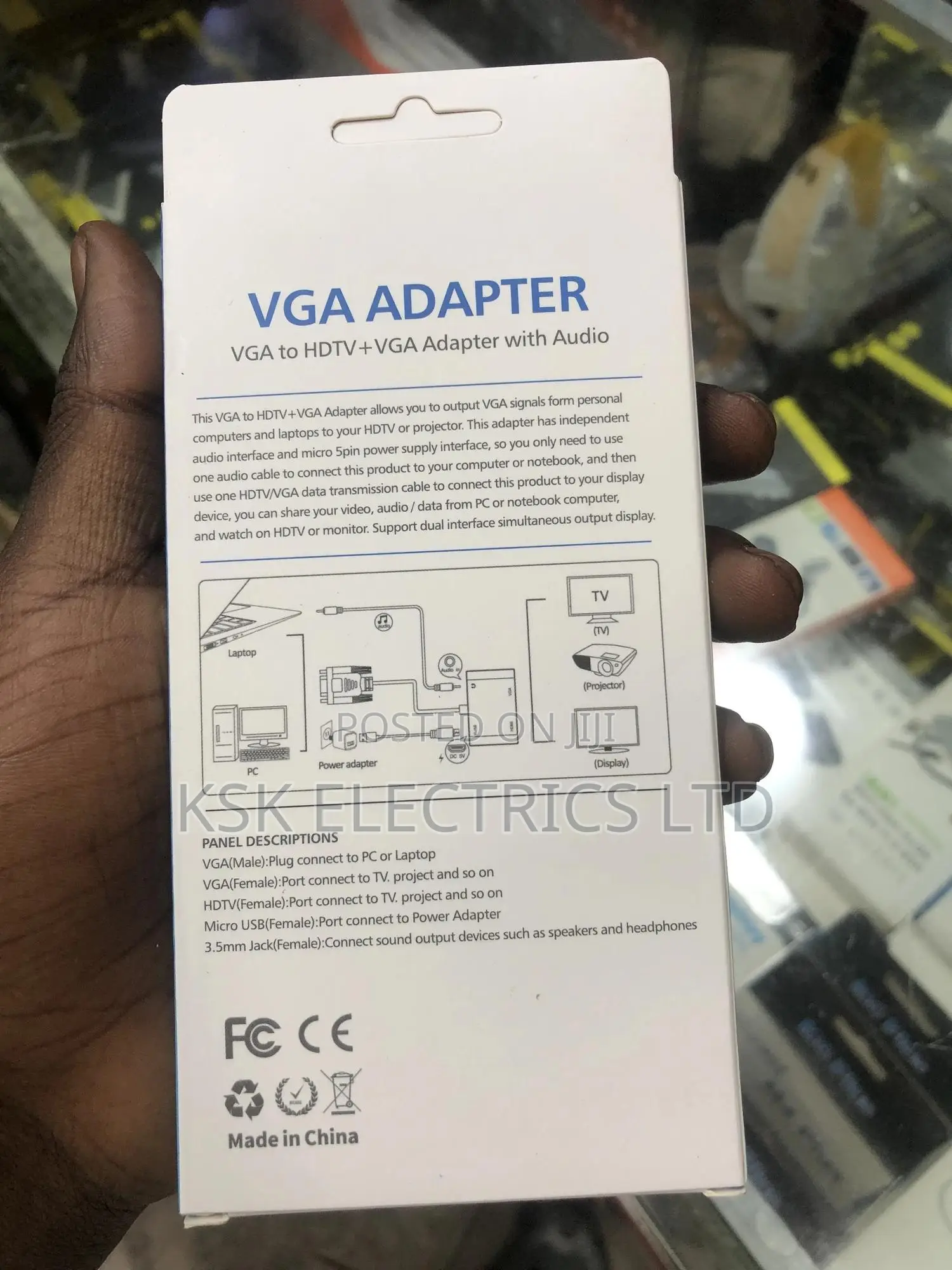 Vga to HDTV +Vga Adapter With Audio