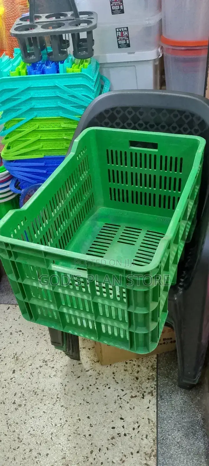 Plastic Crate Green
