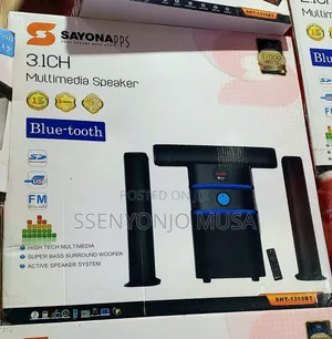 Sayona Woofer 3.1ch Multimedia Speaker SHT-1316bt - Bt, Usb, Fm