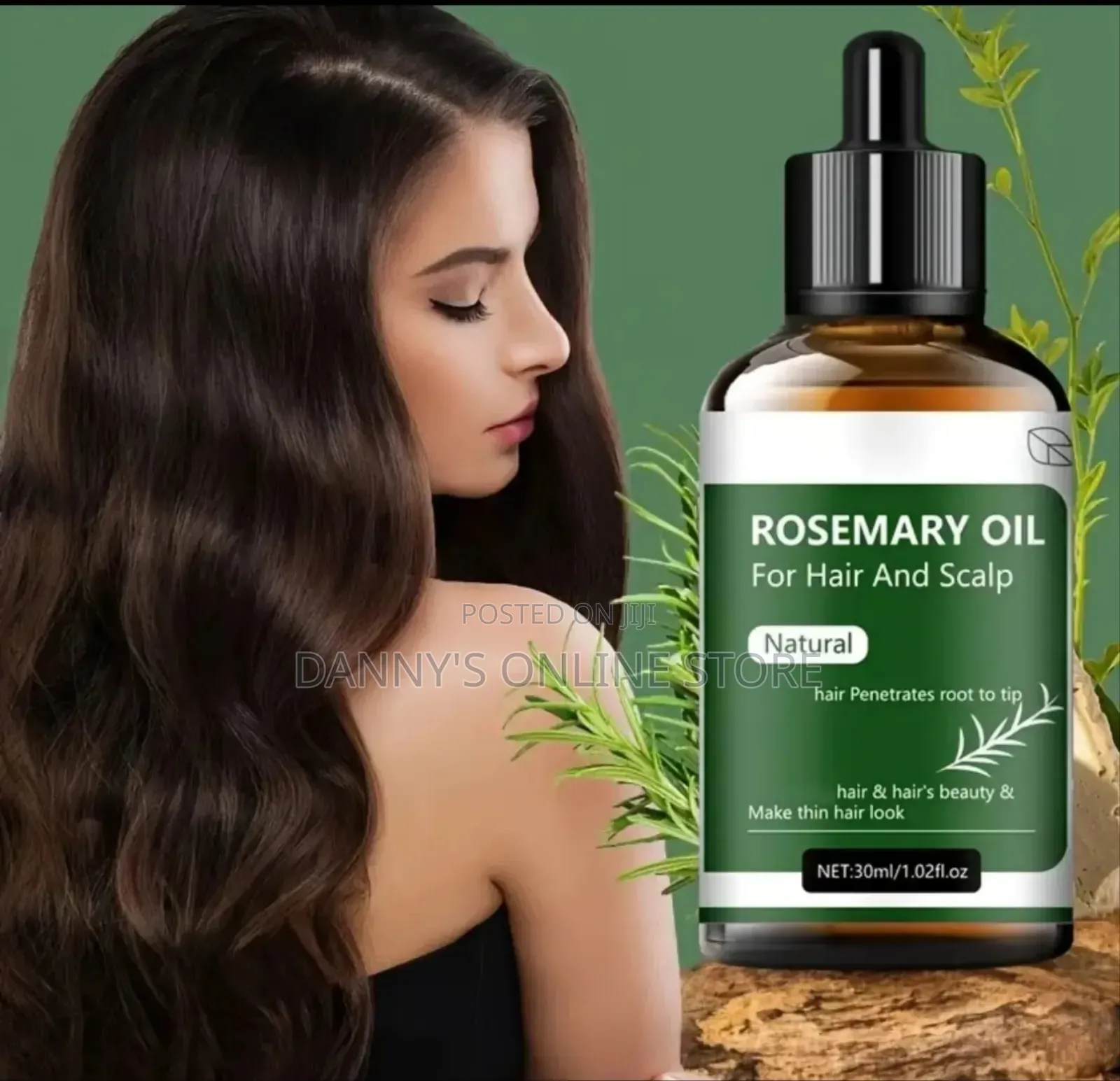Rozino 100% Pure Rosemary Hair Oil, 30ml Natural Hair Car