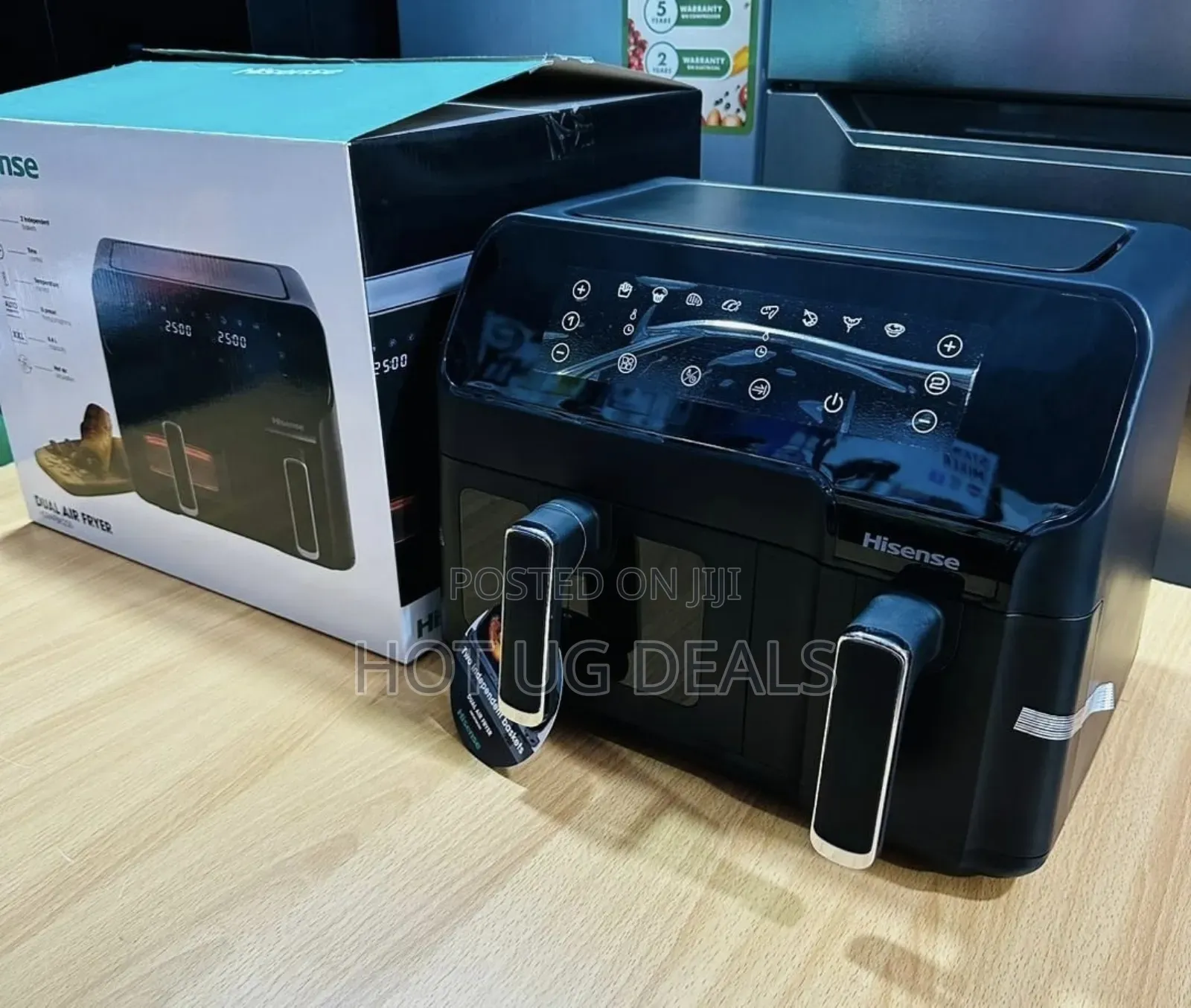 Hisense 8.6 Liters / 8.6l Airfryer / Air Fryer - Black 3yrs