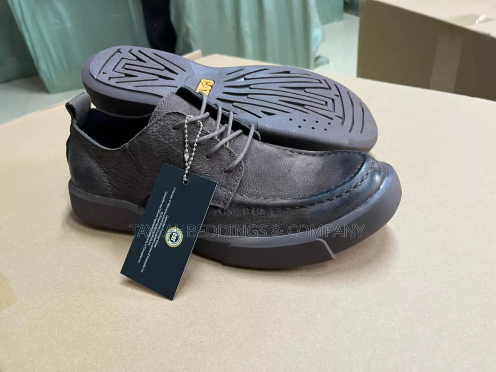 Cat Men's Founders Mid Coach Leather Sneakers