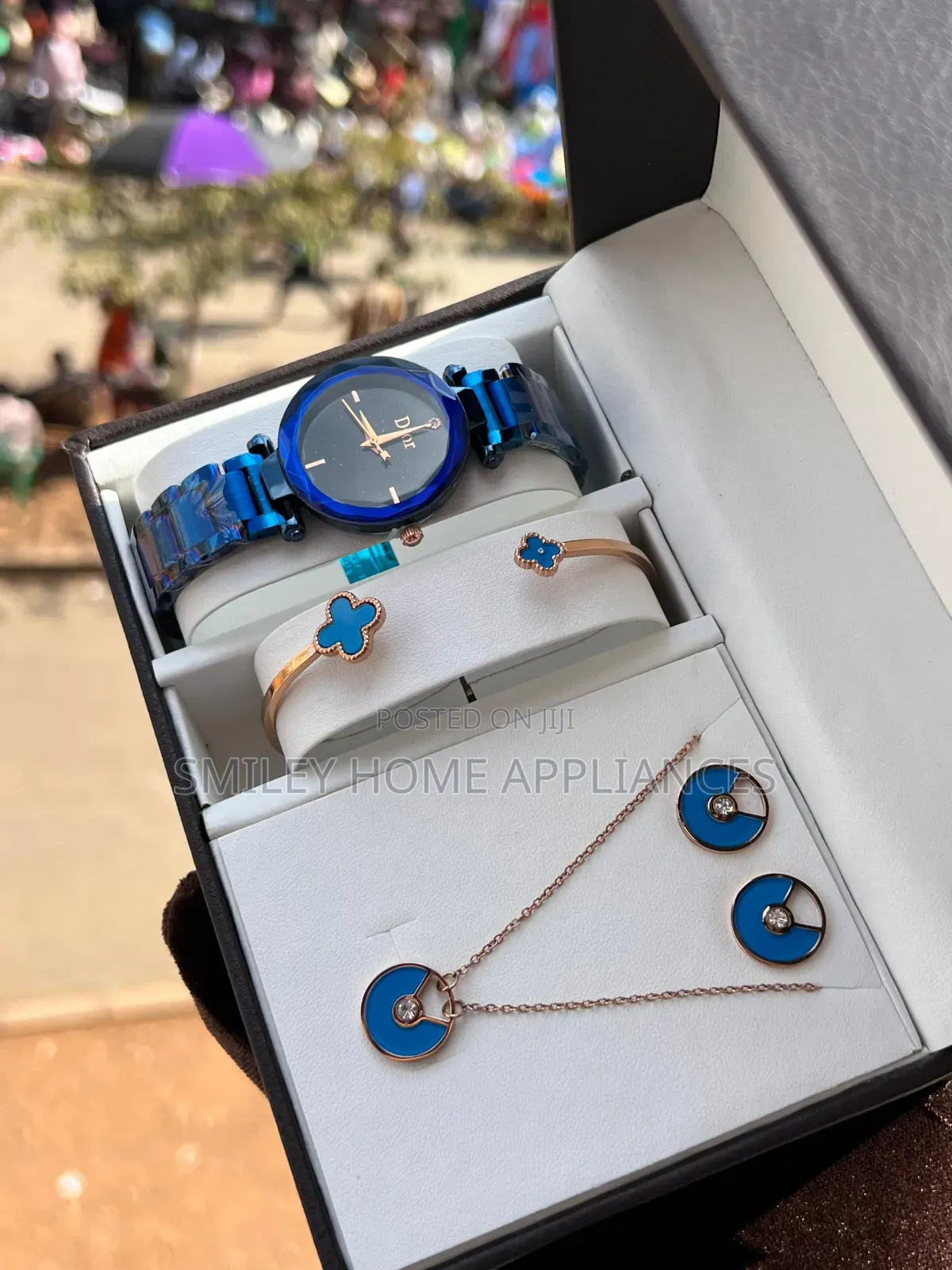 Navy Blue Ladies' Dior Gift Box Watch