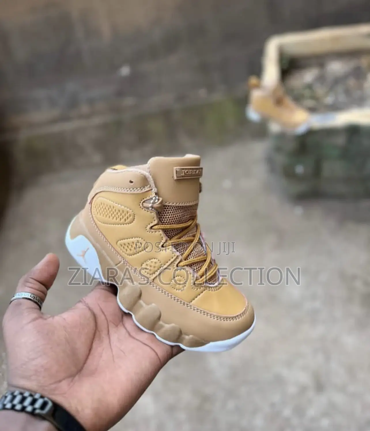Brown Jordan 9 Kids Sneakers