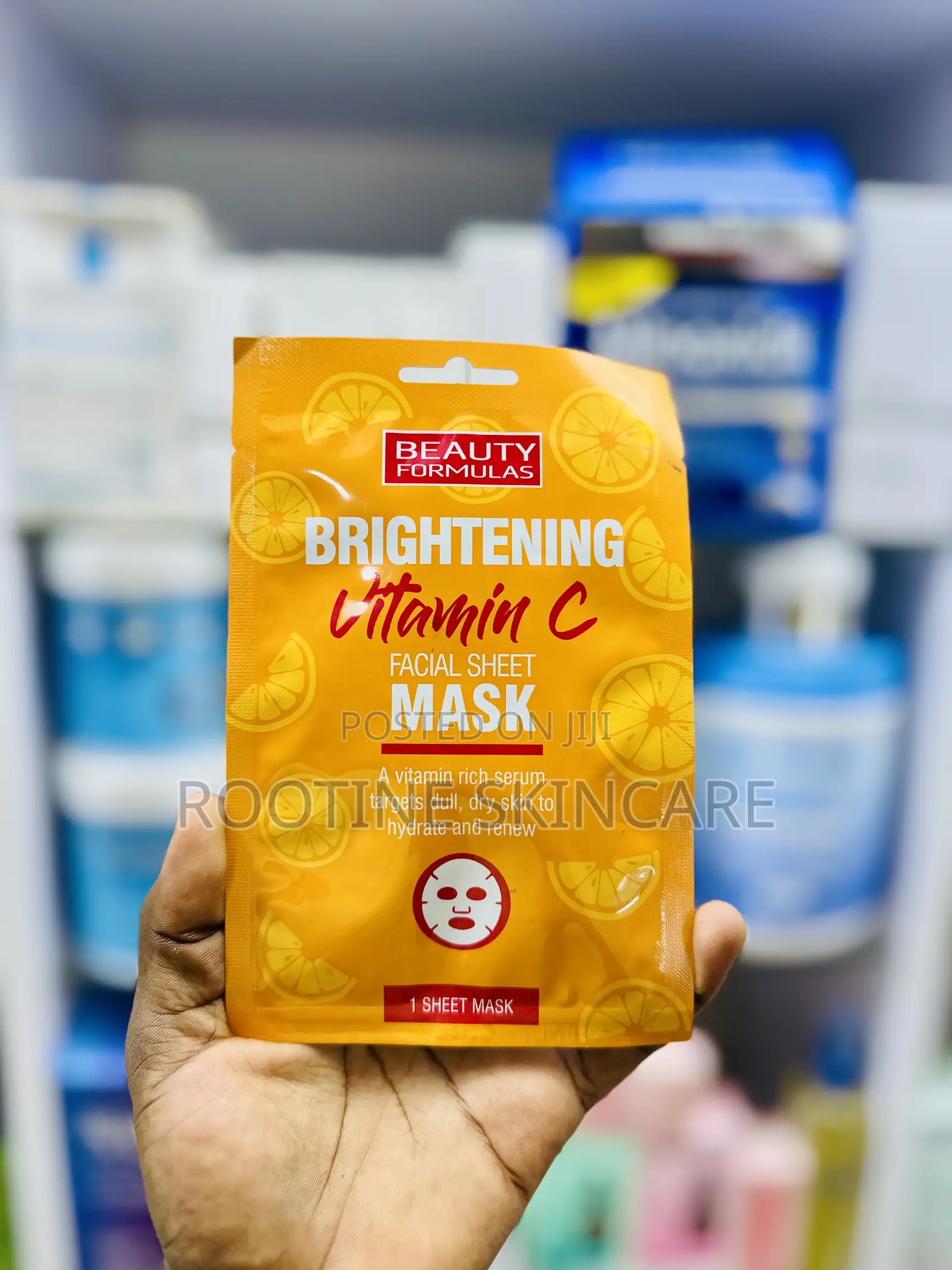 Beauty Formulas Brightening Vitamin C Facial Sheet Mask