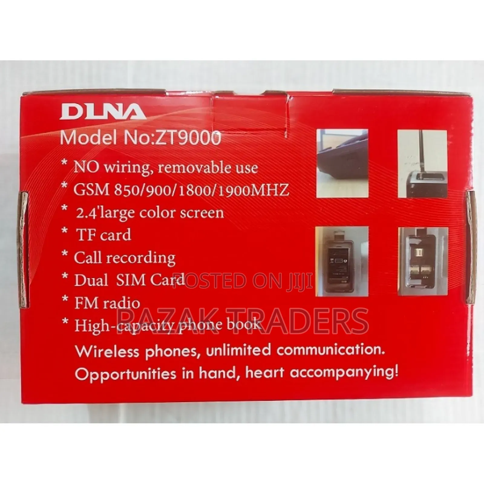 Dlna Zt9000 Dual Sim Land Phone, Auto Call Record Fm Radio