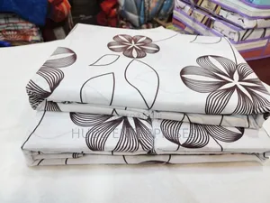 6pc Bedsheeets 6x6 White With Flowers