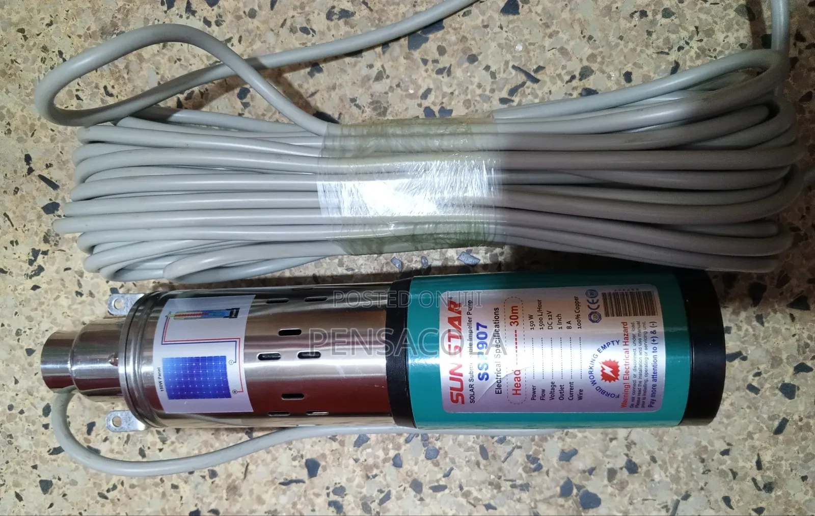 Solar 30m Submersible Water Pump