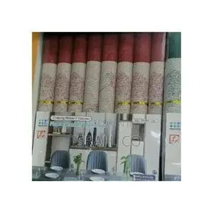 Plastic Placemats Set of 7 Maroon