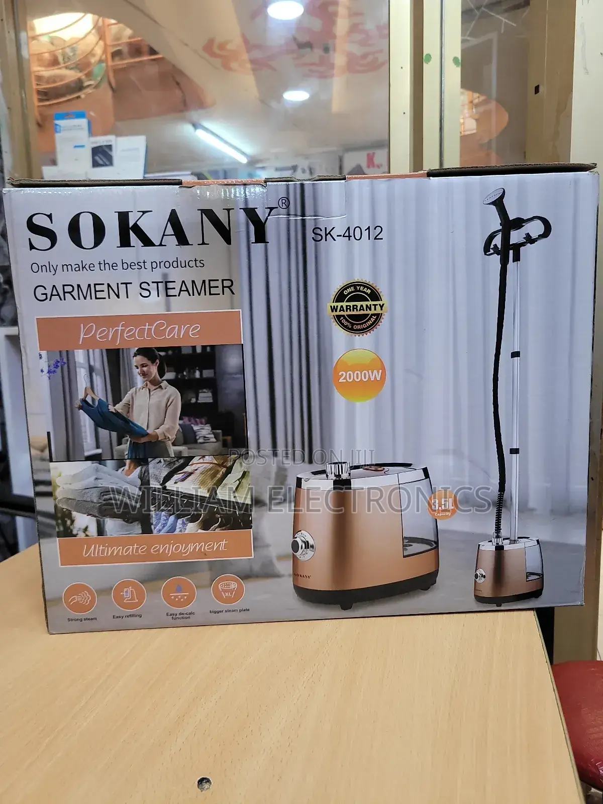 Sokany 3.5l Garment Steamer Sk-4012