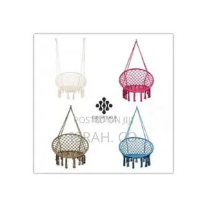 Photo - Multicolored Hanging Chair With a String Rope