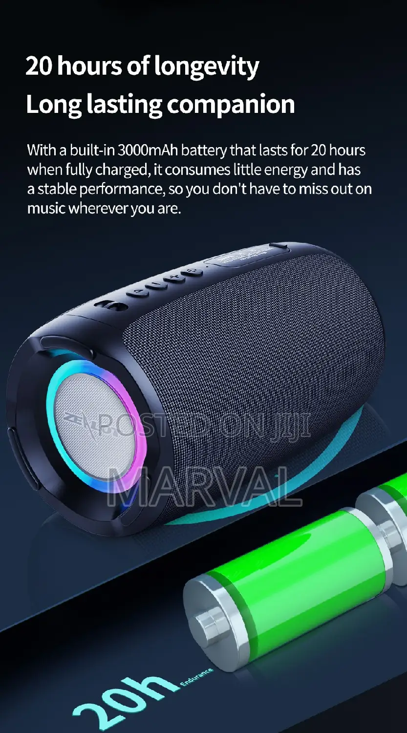 Zealot S61 Bluetooth Portable Speaker Double Bass RGB Light