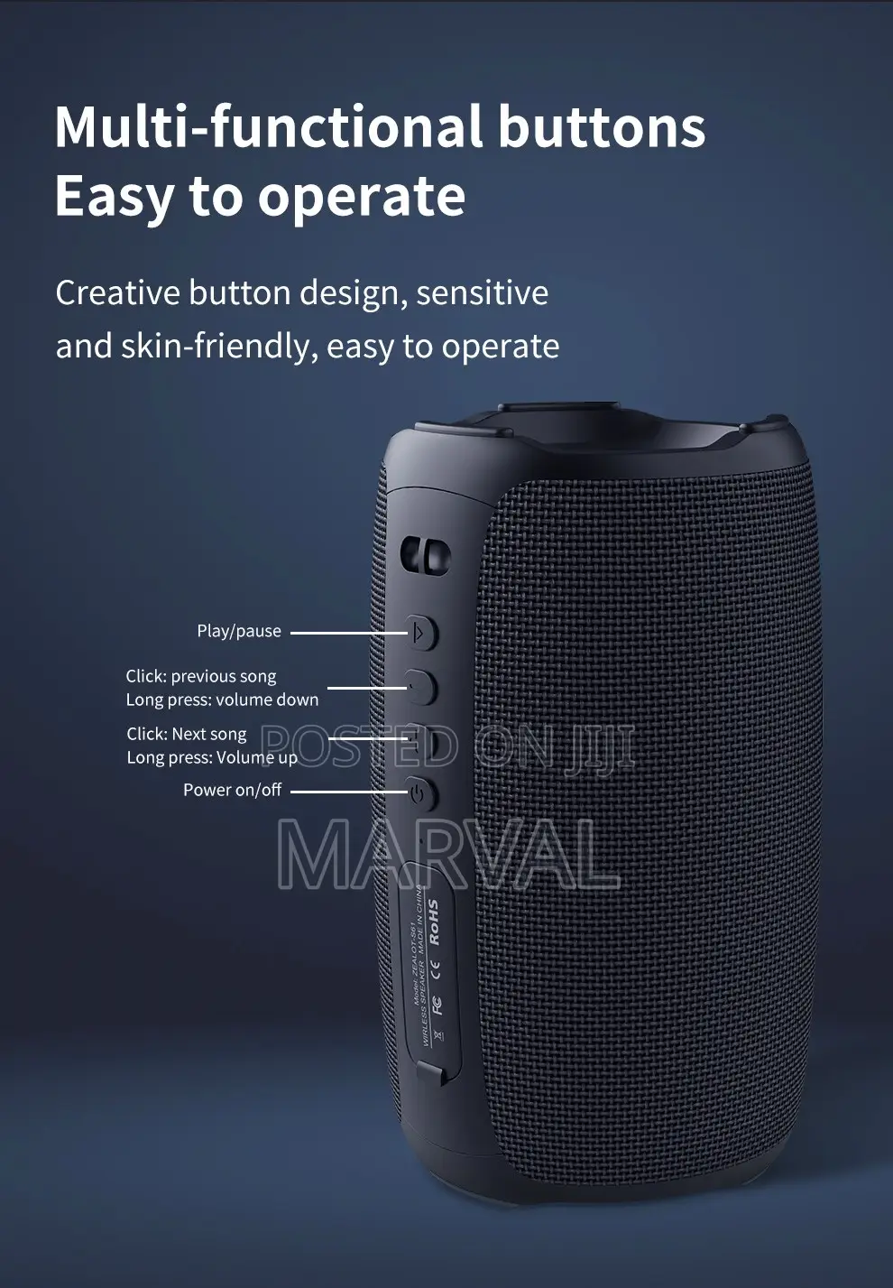 Zealot S61 Bluetooth Portable Speaker Double Bass RGB Light