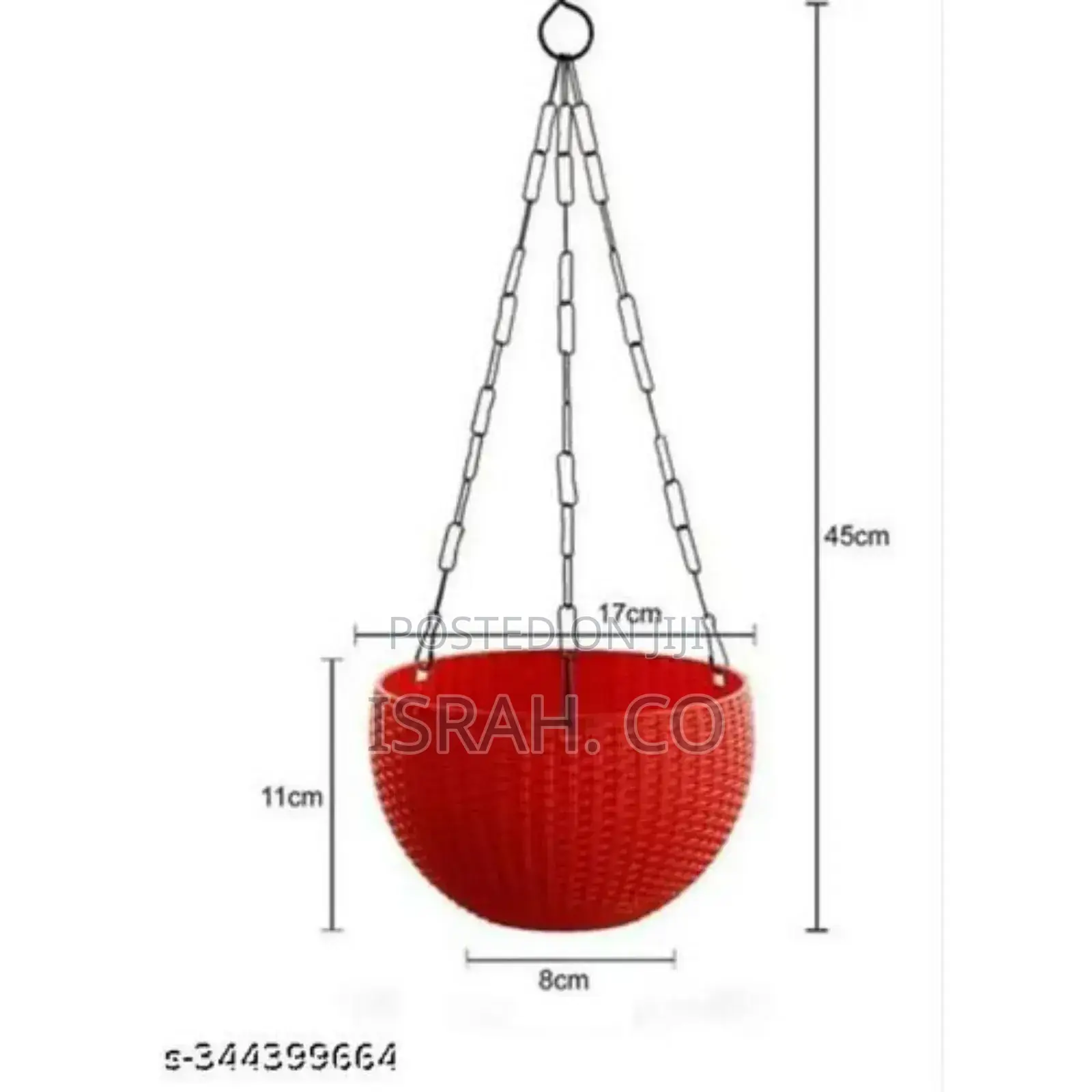 Hanging Metal Chained Flower Pots