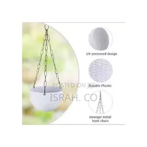 Hanging Metal Chained Flower Pots