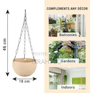 Rattan Hanging Flower Pots