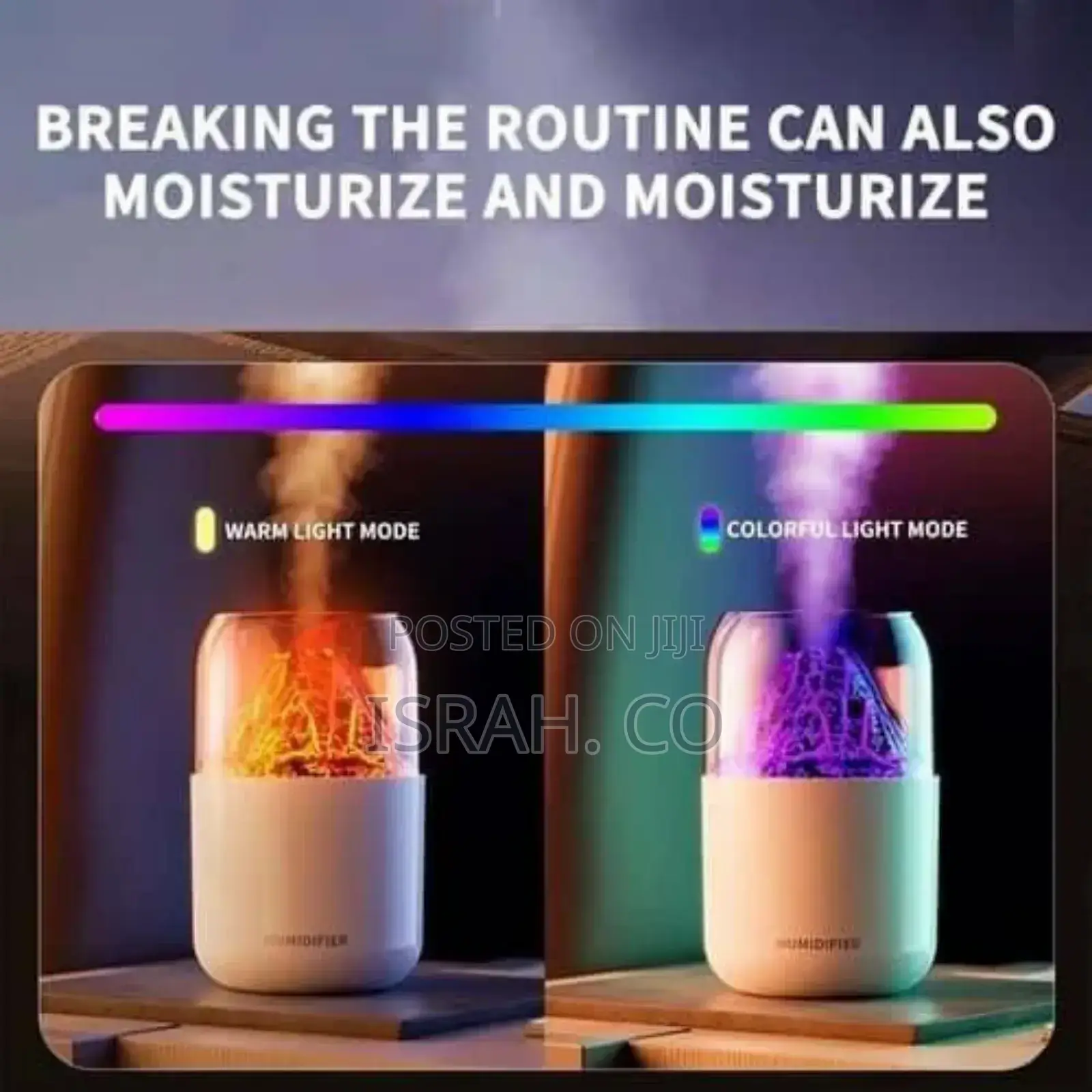 Mini Volcano Humidifier, 300ml Small Cool Mist Humidifier,