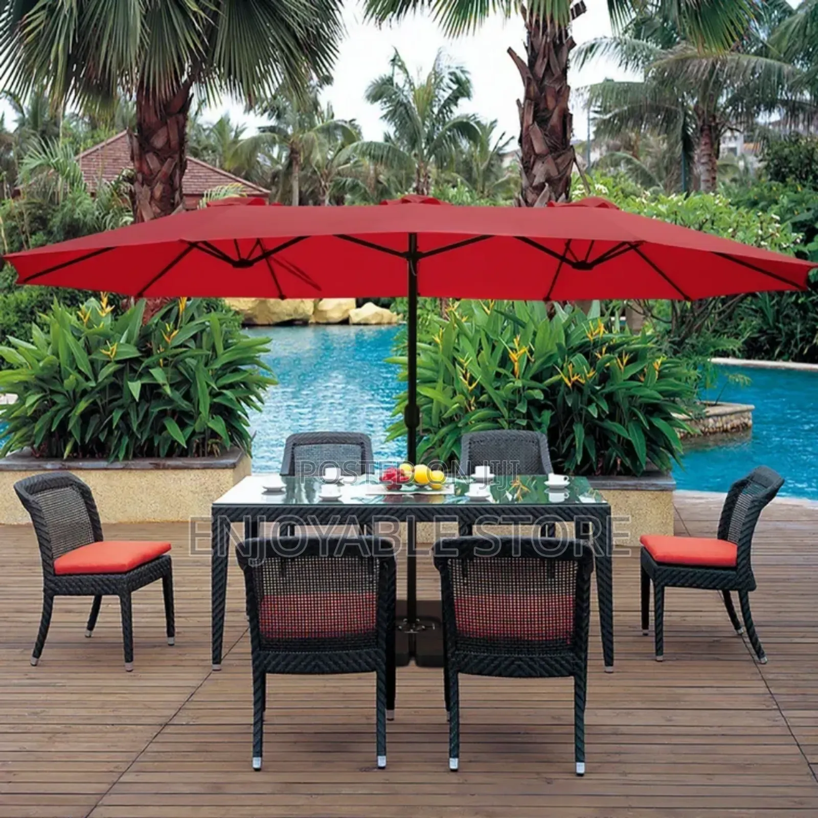 Outdoor Garden Umbrella Double Sided