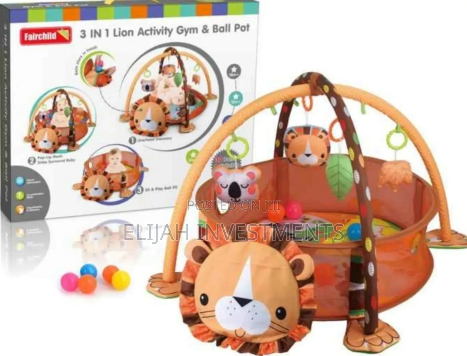 Classy 3 in 1 Lion Activity Gym and Ball Pot