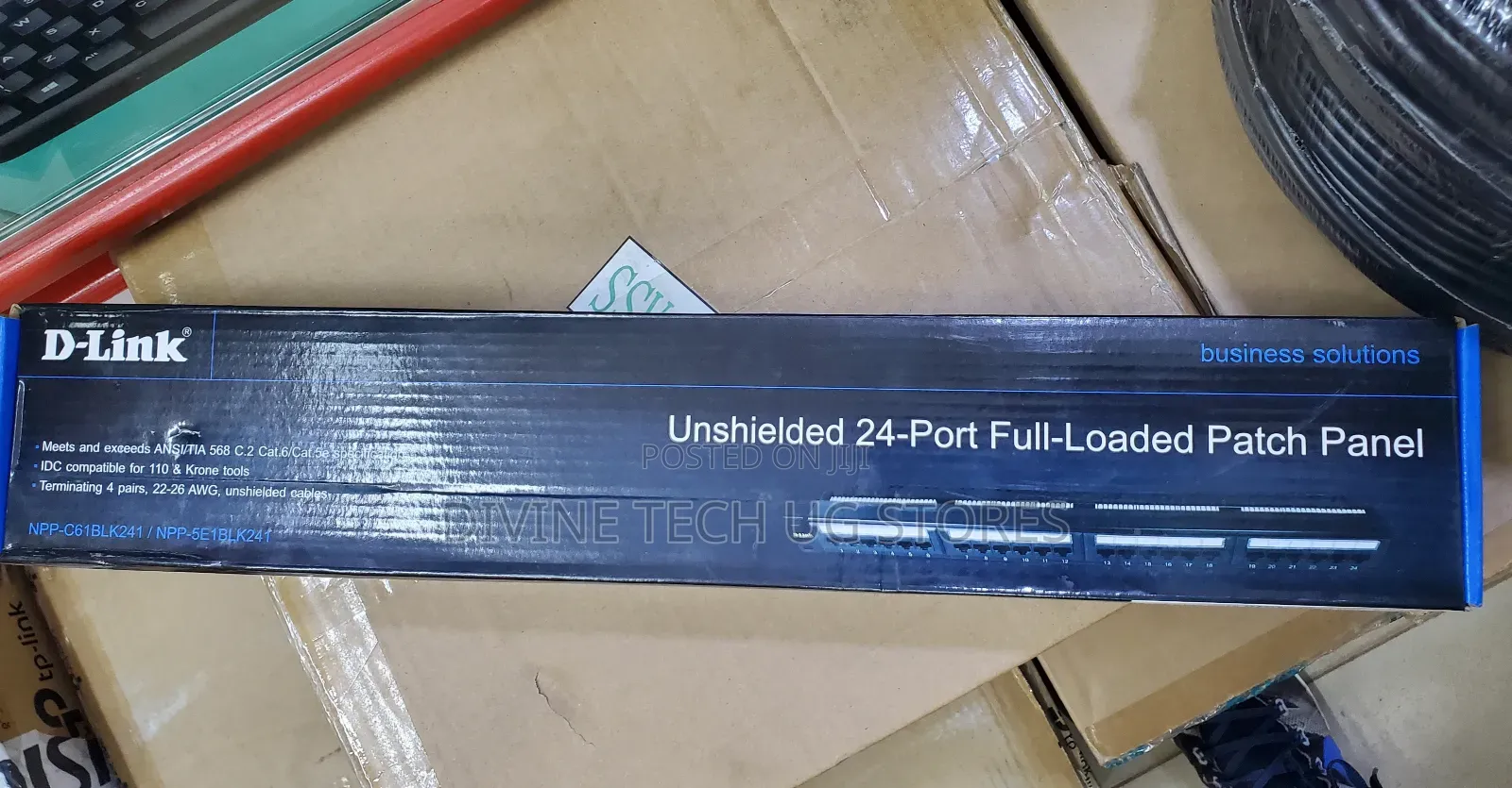 D Link Unshielded Patch Panel , 24 Port Full-Loaded