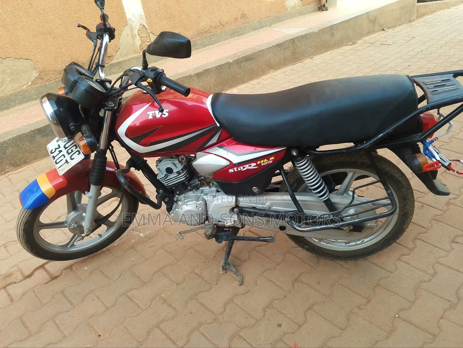 TVS HLX 125 2024 Red