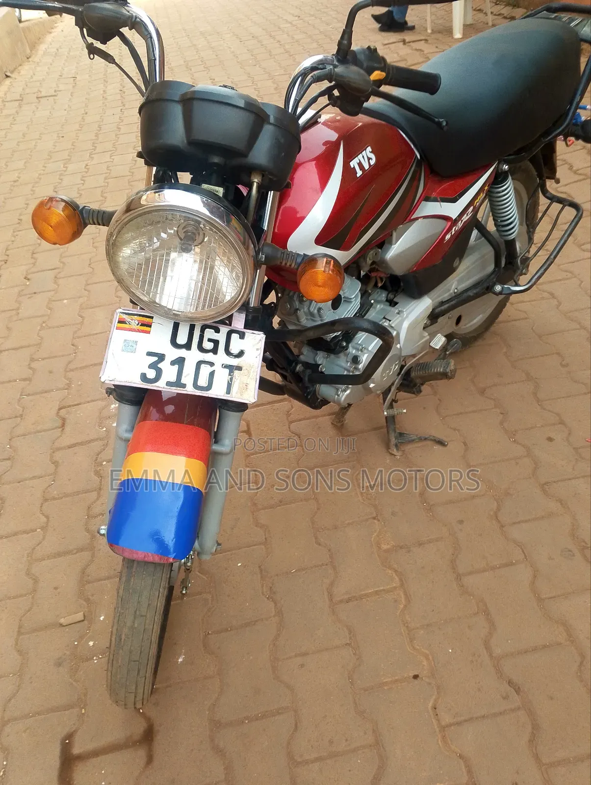 TVS HLX 125 2024 Red