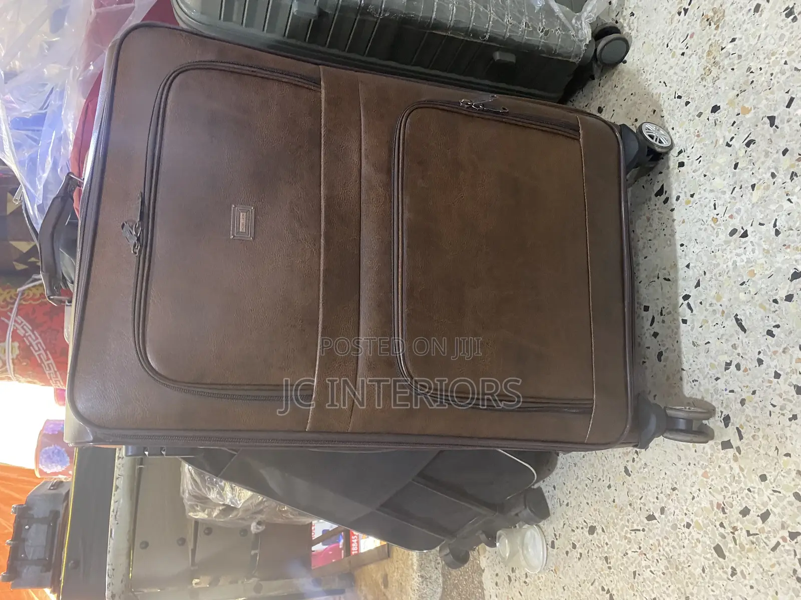 Dark Brown Leather Suitcases