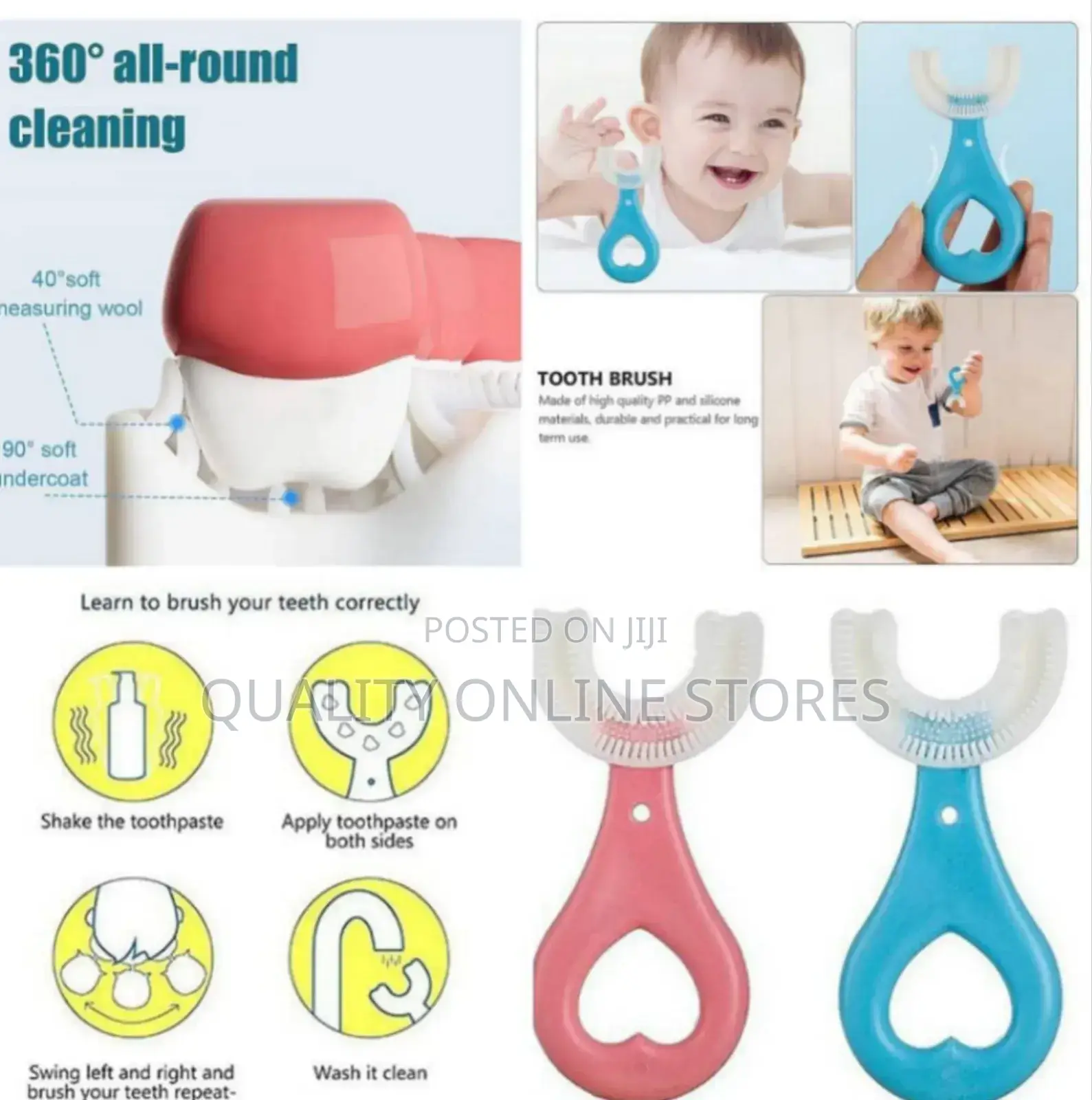 U Shaped Kids Toothbrush
