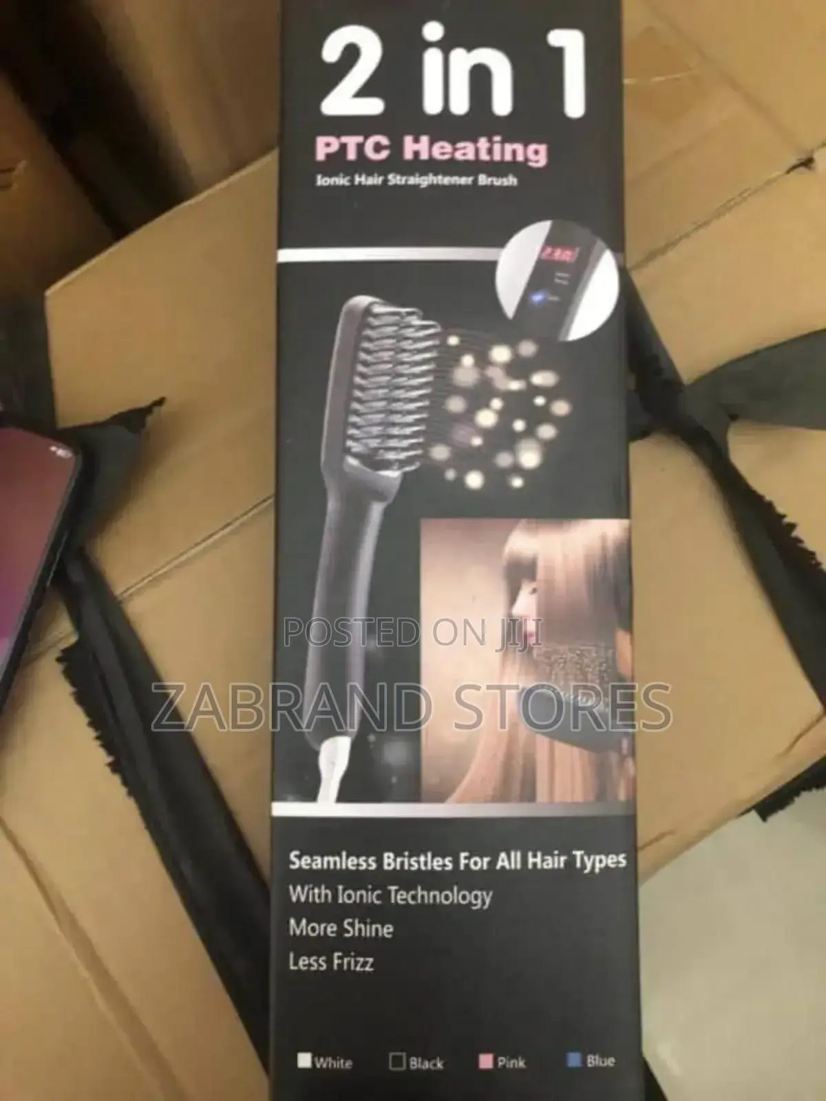 2 in 1 Hair Straightener Brush