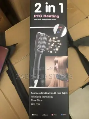 2 in 1 Hair Straightener Brush