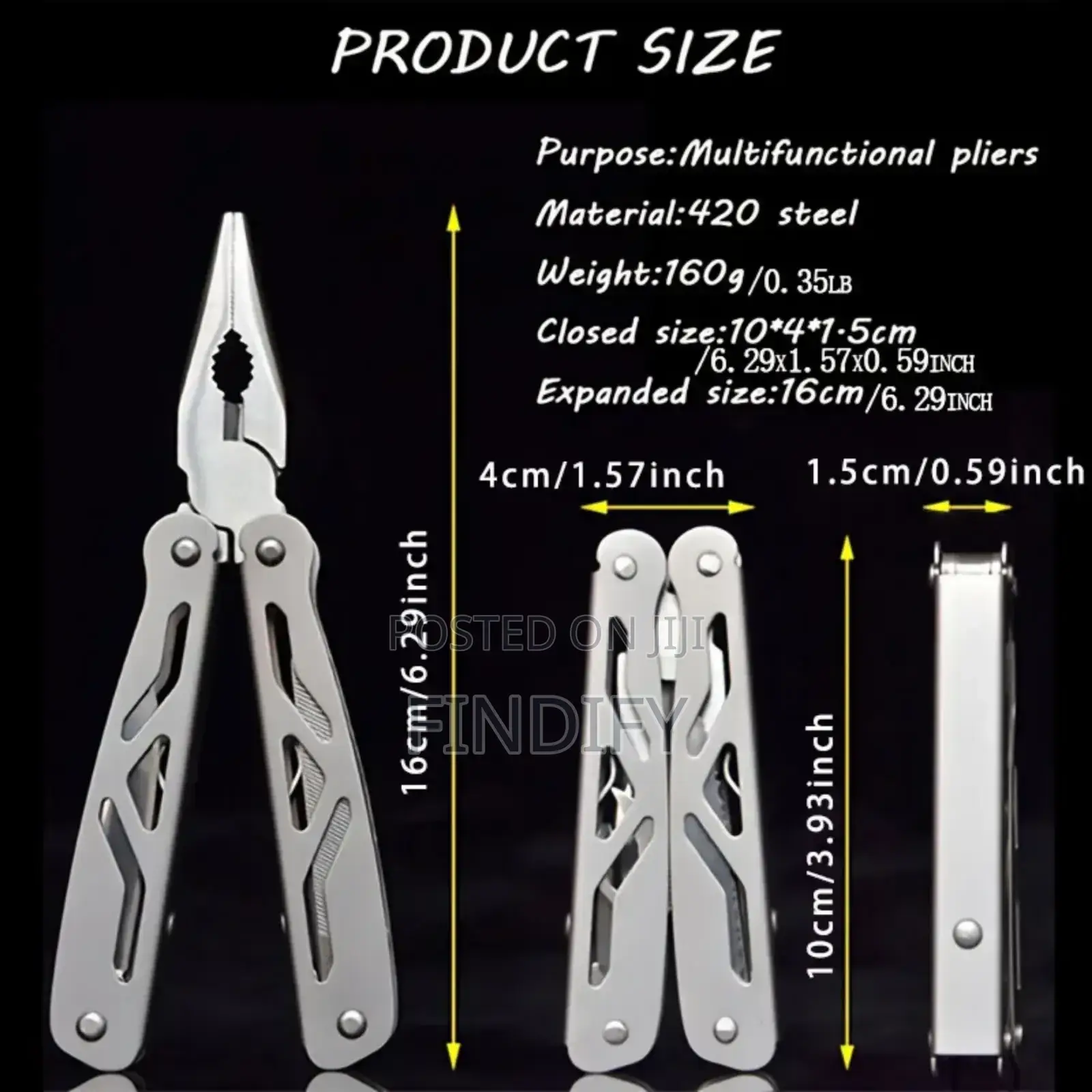 Multifunctional Pliers Pocket Knife Mini Folding Swiss Tool