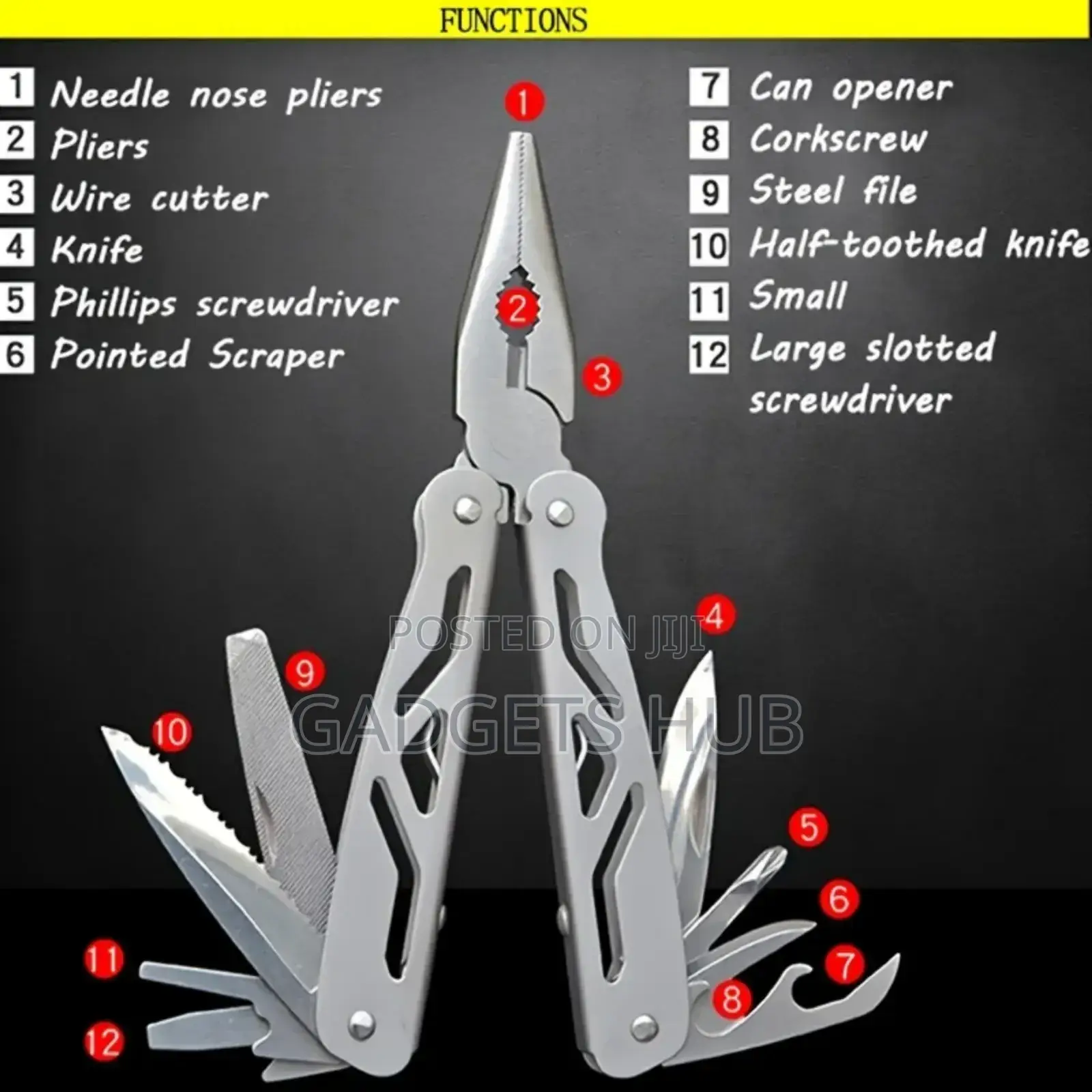 Multifunctional Pliers Pocket Knife Mini Folding Swiss Tool