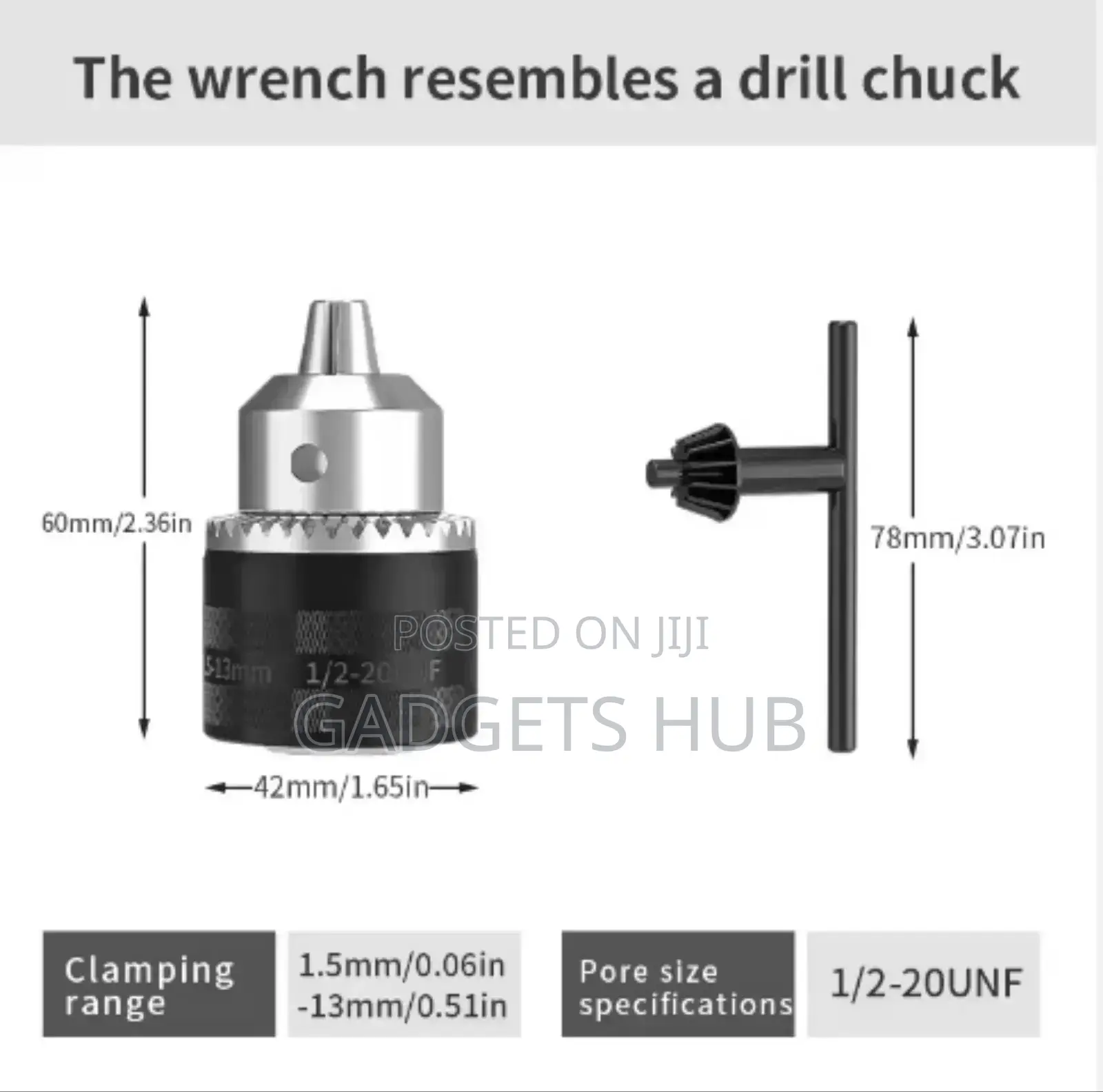 Drill Chuck Wrench to Electric Drill Tool