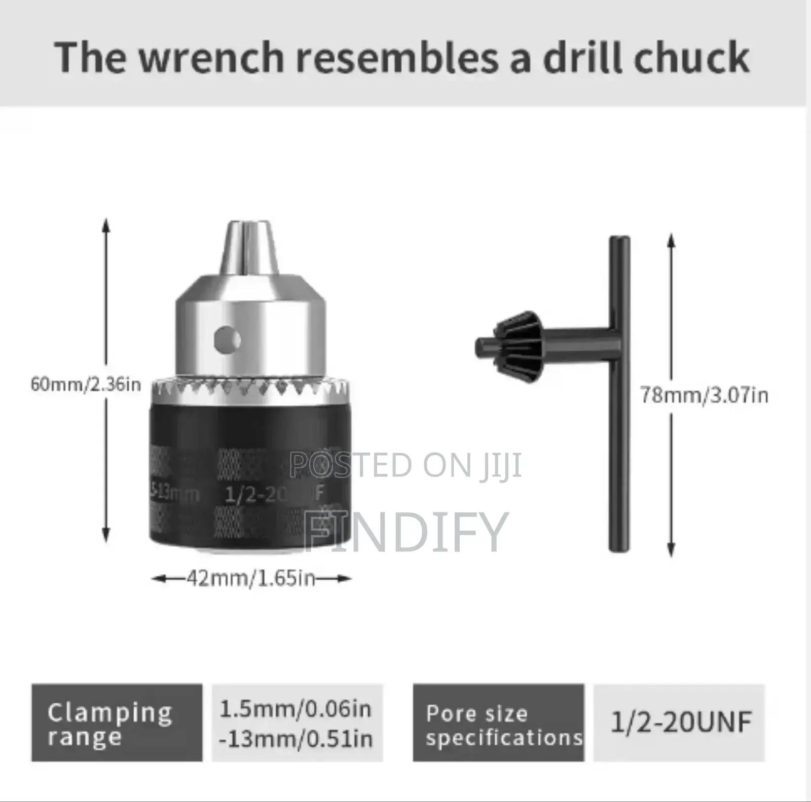 Drill Chuck Wrench to Electric Drill Tool