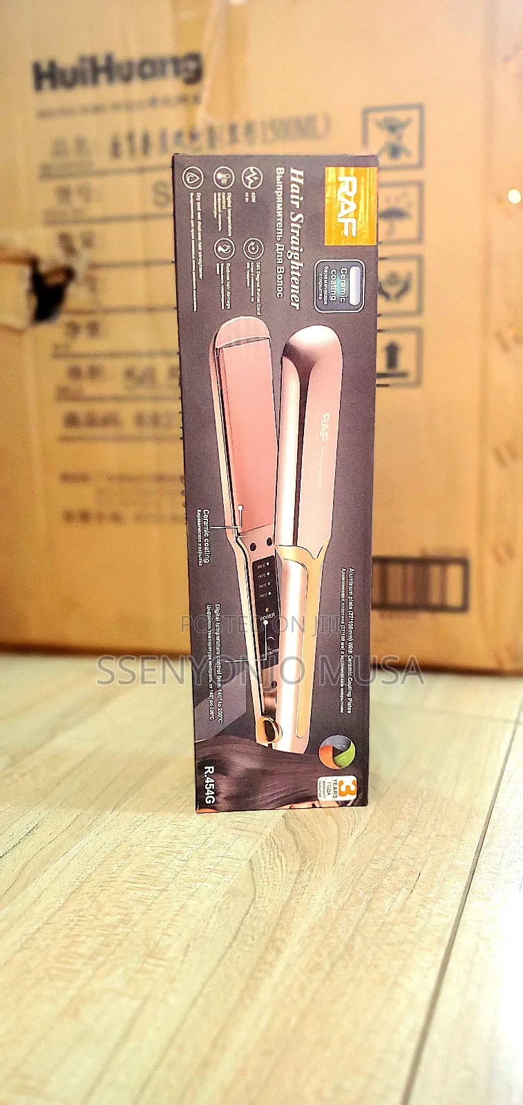 Raf Hair Straightener - 45w, Digital Temperature Control-